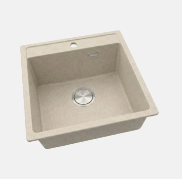 Кухненска мивка 52/51см. бежова/Oatmetal